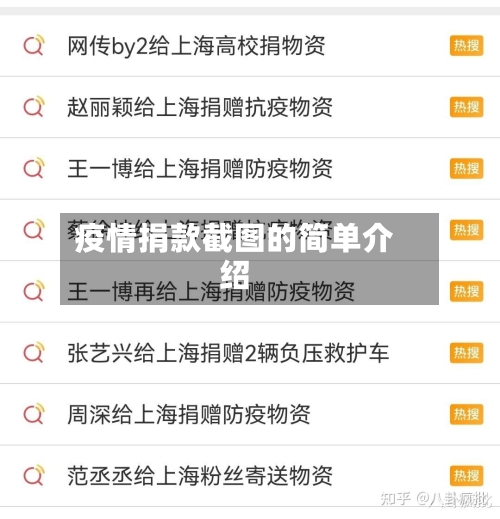 疫情捐款截图的简单介绍