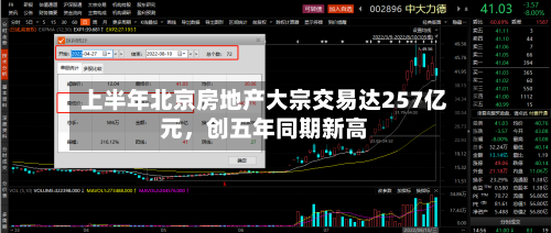 上半年北京房地产大宗交易达257亿元，创五年同期新高
