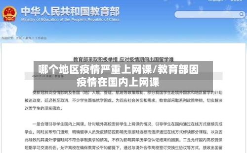 哪个地区疫情严重上网课/教育部因疫情在国内上网课