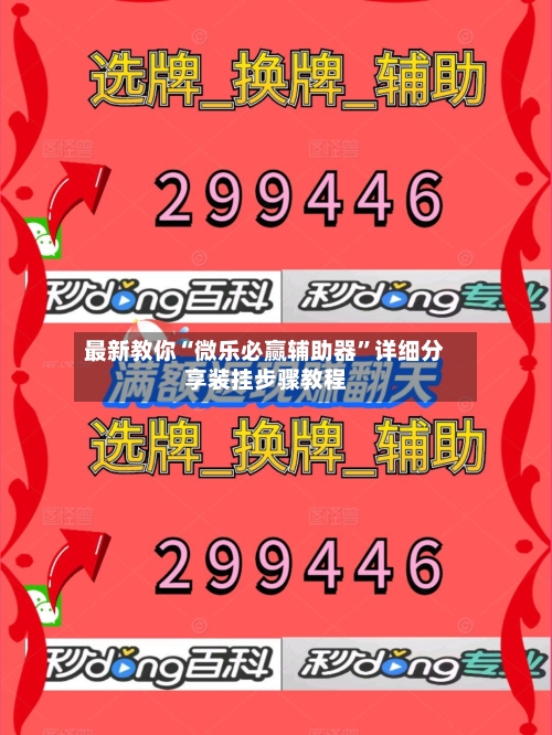 最新教你“微乐必赢辅助器”详细分享装挂步骤教程