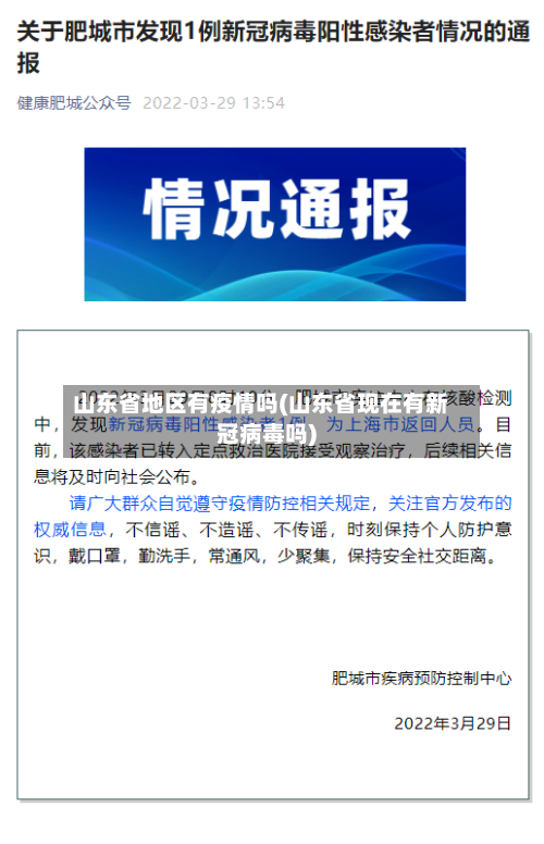 山东省地区有疫情吗(山东省现在有新冠病毒吗)