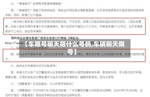 【车限号明天限什么号码,车辆明天限号】