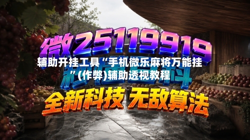 辅助开挂工具“手机微乐麻将万能挂”(作弊)辅助透视教程