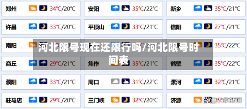 河北限号现在还限行吗/河北限号时间表