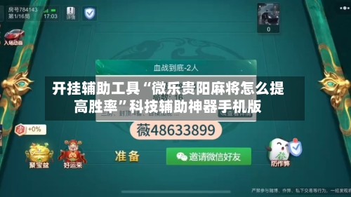 开挂辅助工具“微乐贵阳麻将怎么提高胜率”科技辅助神器手机版