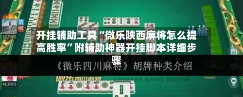 开挂辅助工具“微乐陕西麻将怎么提高胜率”附辅助神器开挂脚本详细步骤