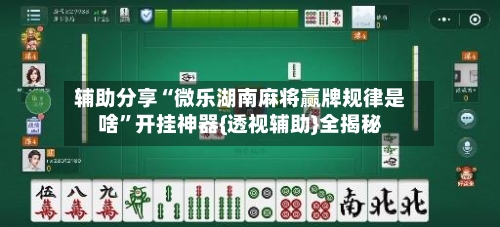 辅助分享“微乐湖南麻将赢牌规律是啥”开挂神器{透视辅助}全揭秘
