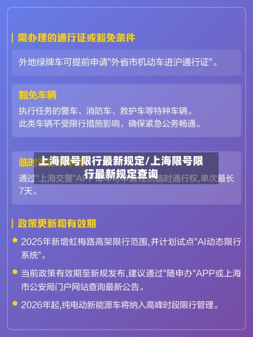上海限号限行最新规定/上海限号限行最新规定查询