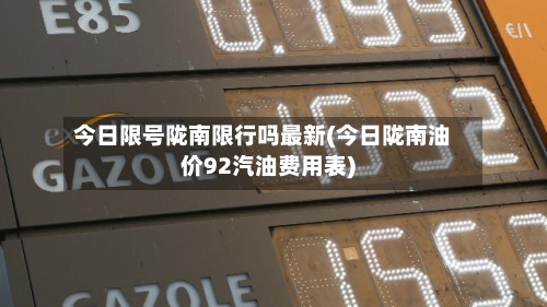 今日限号陇南限行吗最新(今日陇南油价92汽油费用表)