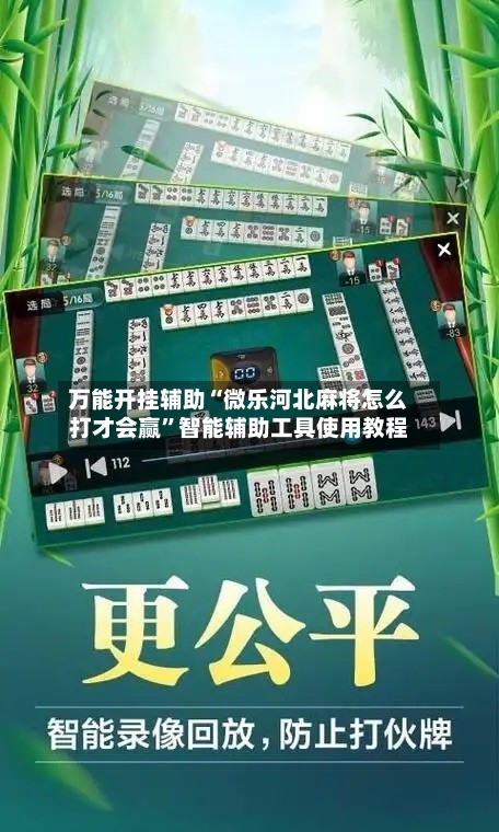 万能开挂辅助“微乐河北麻将怎么打才会赢”智能辅助工具使用教程