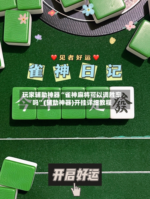 玩家辅助神器“雀神麻将可以调胜率吗”(辅助神器)开挂详细教程