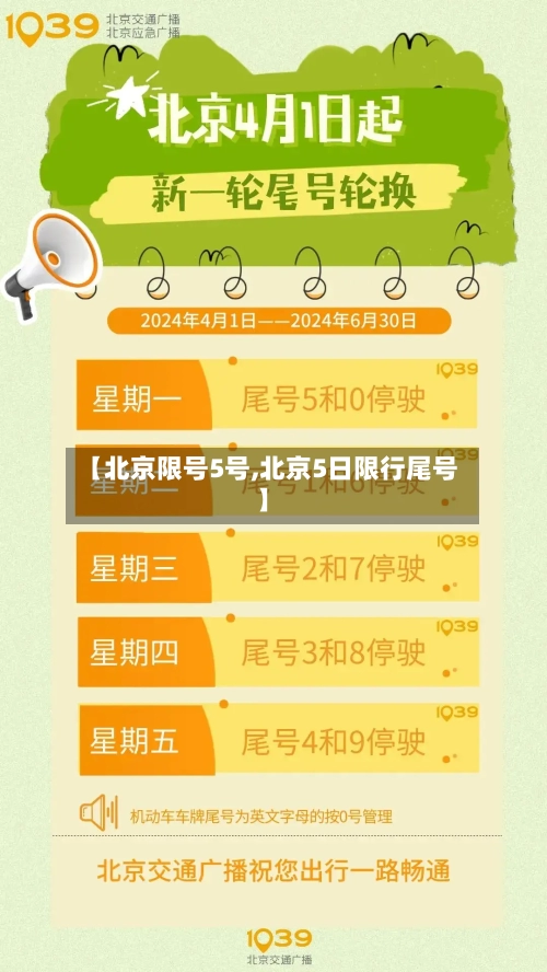 【北京限号5号,北京5日限行尾号】