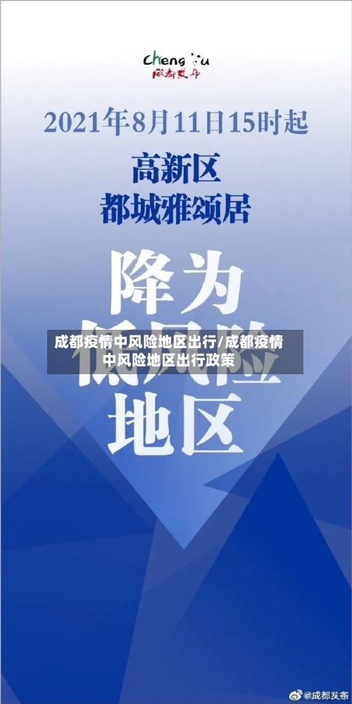 成都疫情中风险地区出行/成都疫情中风险地区出行政策
