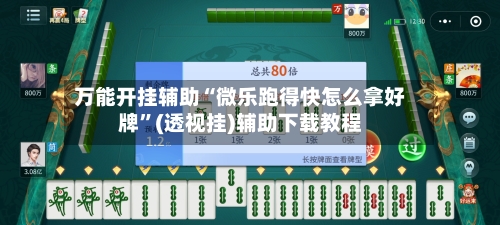 万能开挂辅助“微乐跑得快怎么拿好牌”(透视挂)辅助下载教程