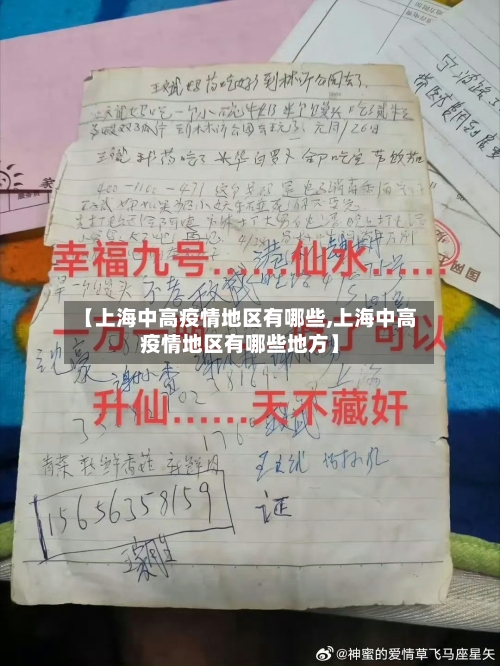 【上海中高疫情地区有哪些,上海中高疫情地区有哪些地方】