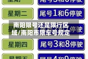 南阳限号还是限行区域/南阳市限车号规定