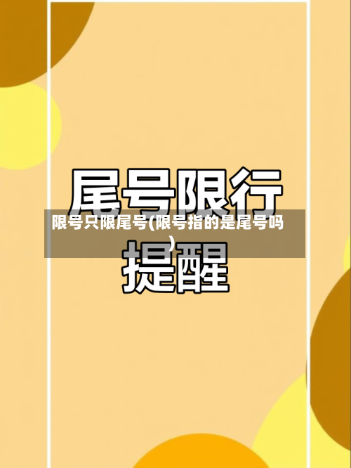 限号只限尾号(限号指的是尾号吗)
